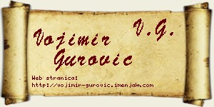 Vojimir Gurović vizit kartica